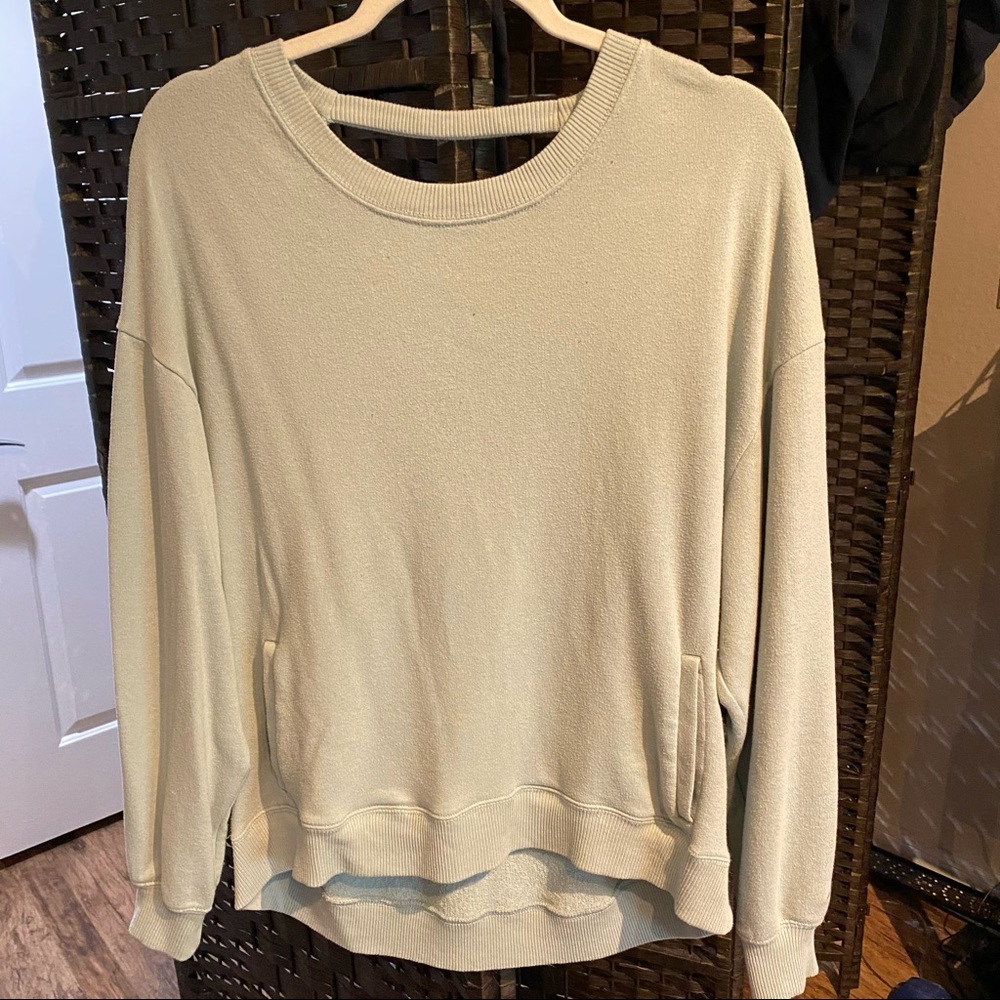 Hollister pastel mint green crewneck